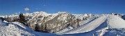 43 Sulle nevi al sole del Torcola Vaga (1780 m) con vista verso Piozzo Badile, Monte Secco ..